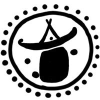 Денга (всадник с копьём вправо, круговая надпись, на обороте голова в широкой шляпе). Рисунок реверса