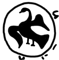 Денга легковесная (птица влево, круговая надпись, на обороте линейная русская надпись). Рисунок аверса