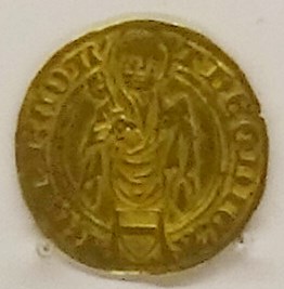 Монета ~50 копеек 1414-1463 Архиепископство Кёльн. Гульден