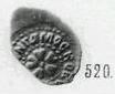 Монета Денга московская (три розетки, на обороте цветок, круговые надписи)