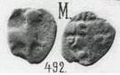 Монета Пуло тверское (зверь вправо, на обороте надпись)