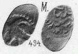 Монета Пуло московское (птица влево, арабская надпись)