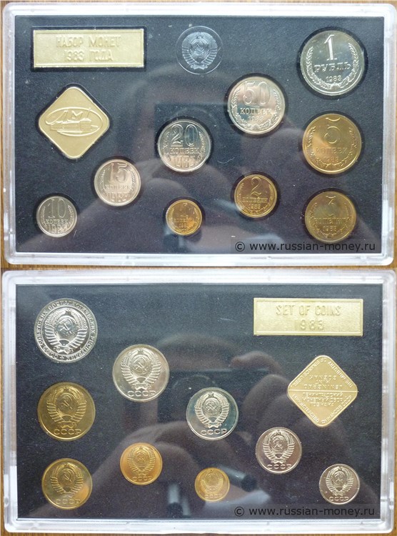 Монета Годовой набор 1983 ЛМД (твёрдый)
