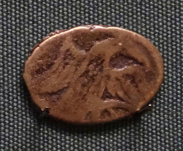 Монета Мордовка (птица вправо, рисунок грубый, большой вес). Разновидности, подробное описание