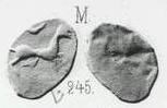 Монета Пуло (зверь вправо, на обороте негатив изображения)
