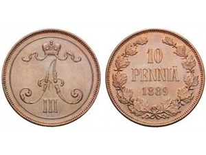 10 пенни 1889