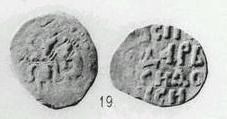 Монета Денга (сцена оммажа, без букв, Осподарь). Разновидности, подробное описание
