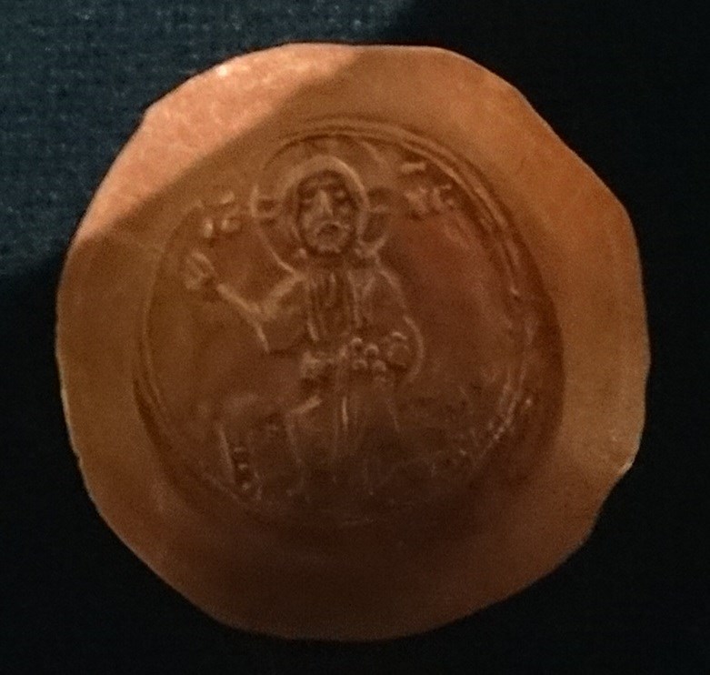Монета Византия. Номисма стамена (правление Никифора III)