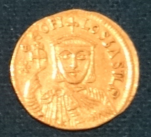 Монета Византия. Солид (правление Феофила)