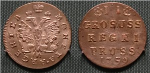 2 гроша 1759 1759