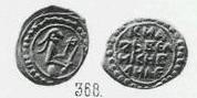 Монета Денга (человек вправо с мечом и топором, на обороте линейная надпись). Разновидности, подробное описание