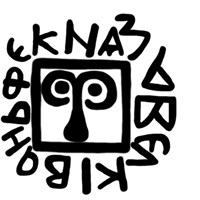 Денга (титул князя вокруг рамки, в центре надчекан тамги). Рисунок аверса
