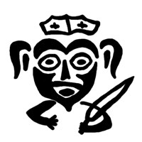 Четверетца (князь Довмонт, меч справа, на обороте надпись). Рисунок аверса