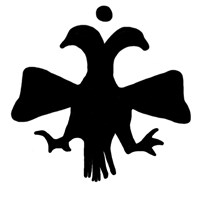 Пуло тверское (двуглавый орёл, на обороте надпись). Рисунок аверса
