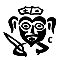 Четверетца (князь Довмонт, справа буква С, на обороте надпись). Рисунок аверса
