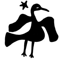 Пуло новгородское (птица вправо, на обороте надпись). Рисунок аверса
