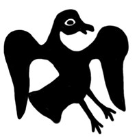 Пуло тверское (птица вправо, на обороте надпись). Рисунок аверса