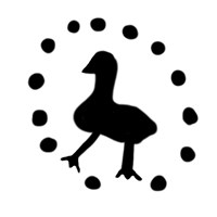 Полуденга (птица, на обороте буква Д). Рисунок аверса