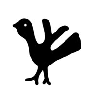 Полуденга (птица влево, на обороте надпись). Рисунок аверса