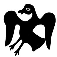 Пуло московское (птица, на обороте надпись). Рисунок аверса