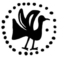 Денга (птица вправо, полная надпись). Рисунок аверса