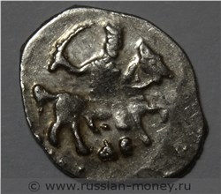 Монета Денга московская (ДЕ). Стоимость, разновидности, цена по каталогу. Аверс