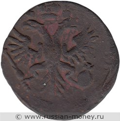 Монета Денга 1731 года. Стоимость, разновидности, цена по каталогу. Аверс