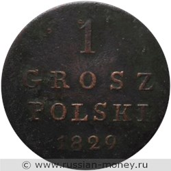 Монета 1 грош (grosz) 1829 года 1 грош  (FH). Реверс