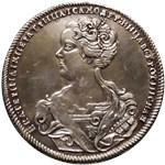 Полтина (СПБ, портрет влево) 1726