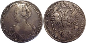 Рубль 1726 (СП Б) 1726