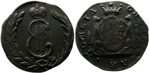 Копейка 1773 (КМ, сибирская монета)