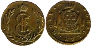 Копейка 1777 (КМ, сибирская монета) 1777