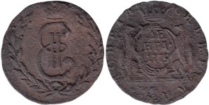 Копейка 1779 (КМ, сибирская монета)