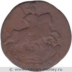 Монета Копейка 1790 года (ЕМ). Стоимость. Аверс