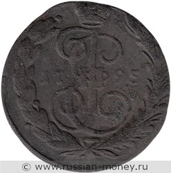 Монета Копейка 1795 года (ЕМ). Стоимость. Реверс