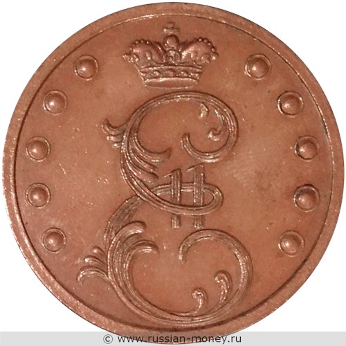 Монета 10 копеек 1796 года (чеканка в кольце). Разновидности, подробное описание. Аверс