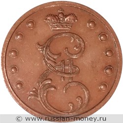Монета 10 копеек 1796 года (чеканка в кольце). Разновидности, подробное описание. Аверс