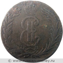 Монета 2 копейки 1774 года (КМ, сибирская монета). Стоимость. Аверс