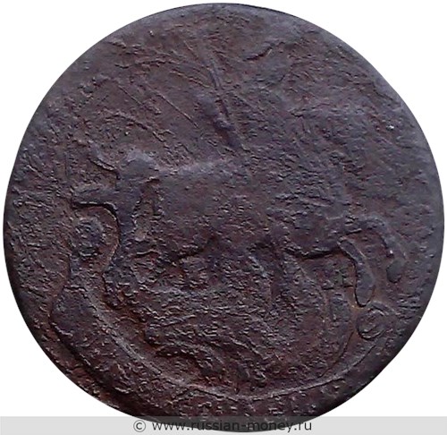 Монета 2 копейки 1778 года (ЕМ). Стоимость. Аверс