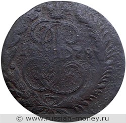 Монета 2 копейки 1778 года (ЕМ). Стоимость. Реверс