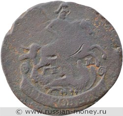 Монета 2 копейки 1791 года (ЕМ). Стоимость. Аверс