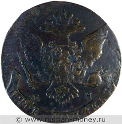 Монета 5 копеек 1764 года (ЕМ). Стоимость, разновидности, цена по каталогу. Аверс