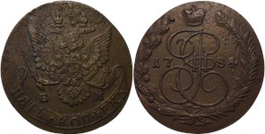 5 копеек (ЕМ) 1784