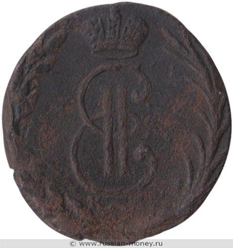 Монета Денга 1769 года (КМ, сибирская монета). Стоимость. Аверс