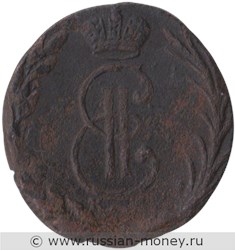 Монета Денга 1769 года (КМ, сибирская монета). Стоимость. Аверс