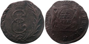 Денга 1770 (КМ, сибирская монета)