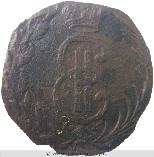 Монета Денга 1771 года (КМ, сибирская монета). Стоимость. Аверс