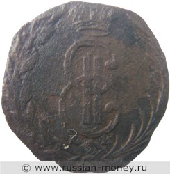 Монета Денга 1771 года (КМ, сибирская монета). Стоимость. Аверс