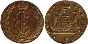Денга 1775 (КМ, сибирская монета) 1775