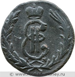 Монета Копейка 1769 года (КМ, сибирская монета). Стоимость. Аверс